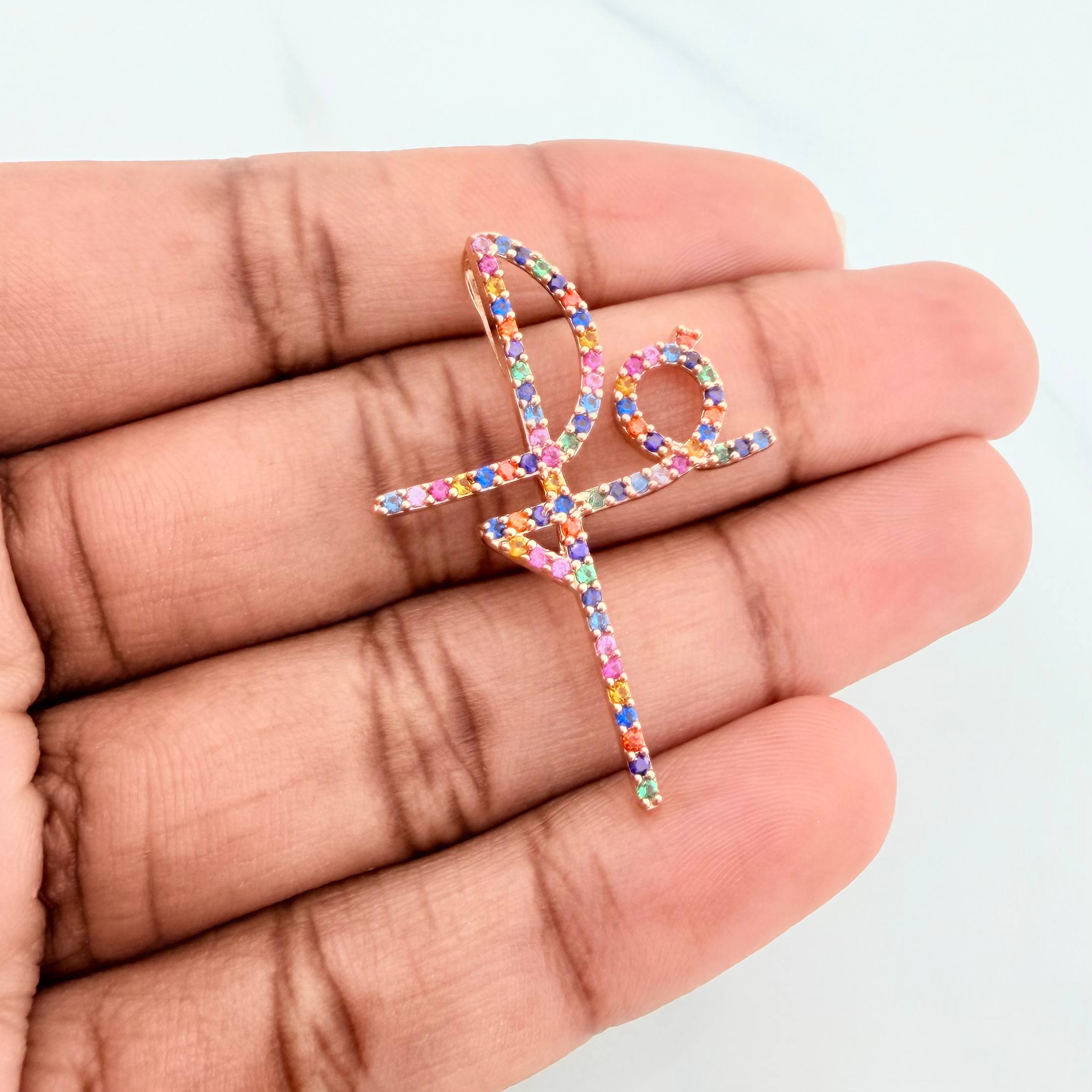 Dije Fe 2.9 g / 4 cm Oro Rosa 18K