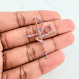 Dije Fe 2.9 g / 4 cm Oro Rosa 18K