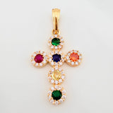 Dije Cruz Tupida 2.4 g / 3.5 cm Oro Amarillo 18K