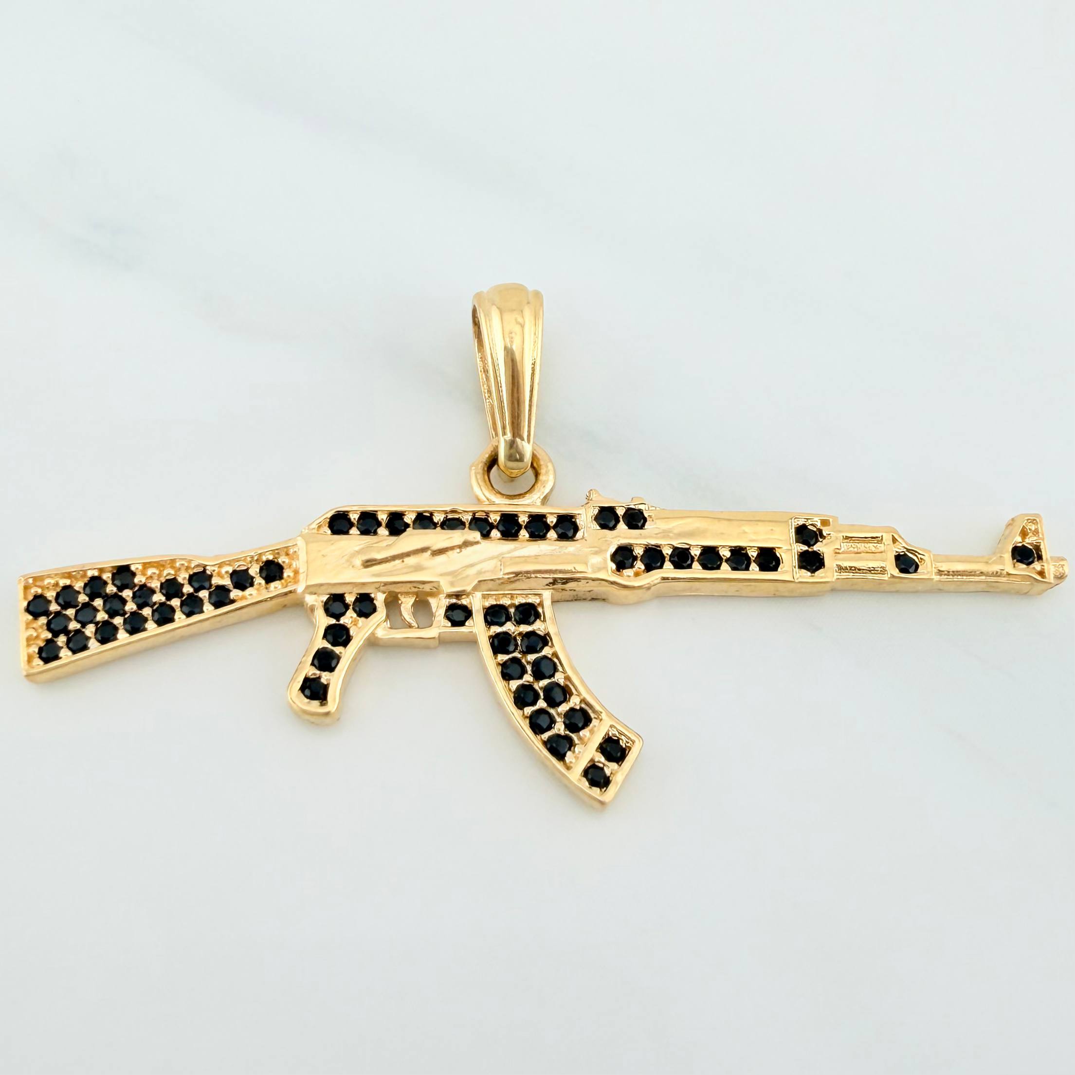 Dije Arma Fusil 3.25 g / 4.4 cm Oro Amarillo 18K