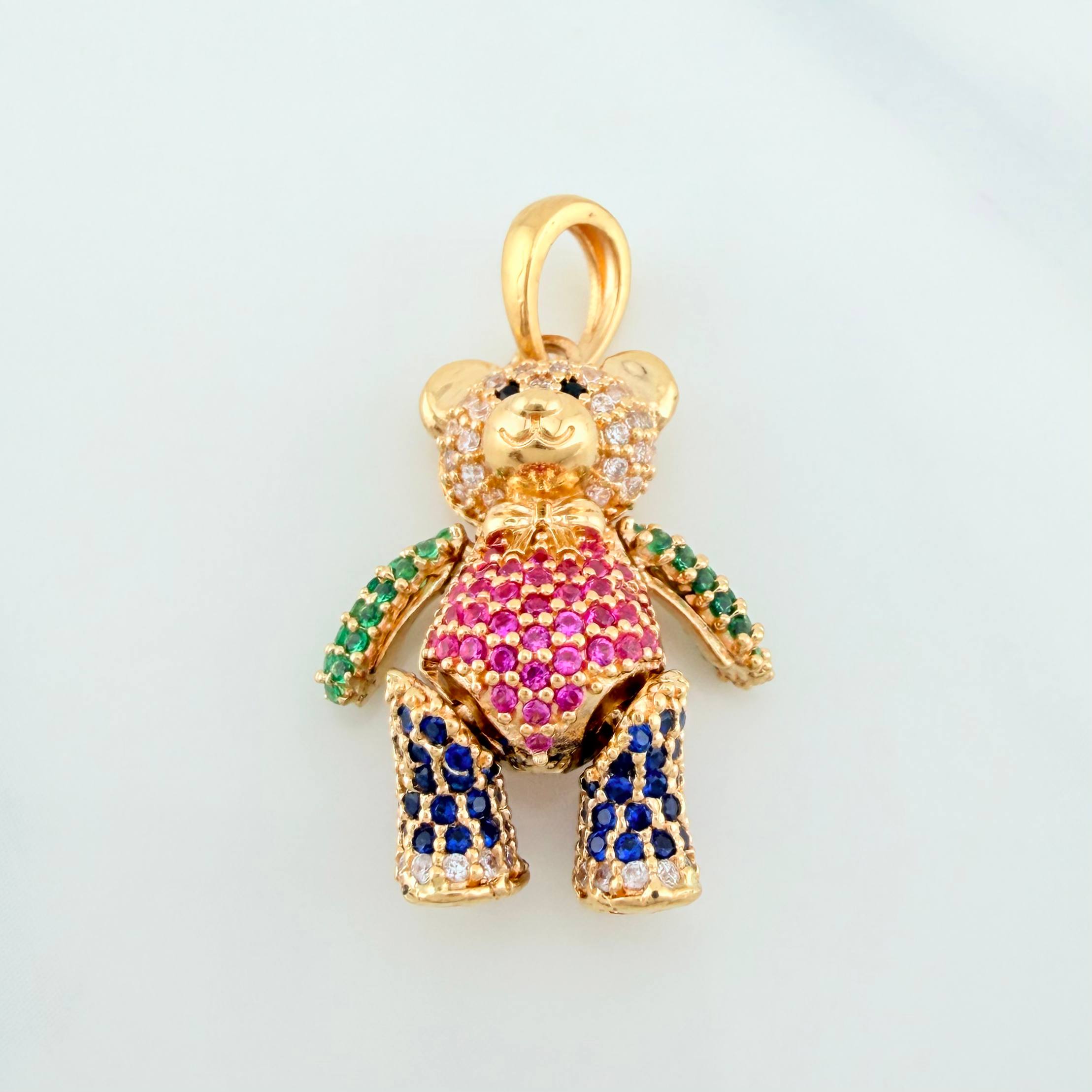 Dije Oso Articulado 5.6 g / 3 cm Oro Amarillo 18K