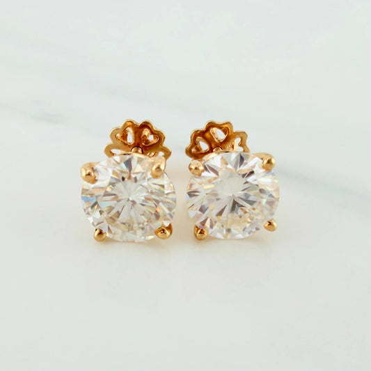 Topos Solitario 3.2 g / 8 mm Oro Amarillo 18K