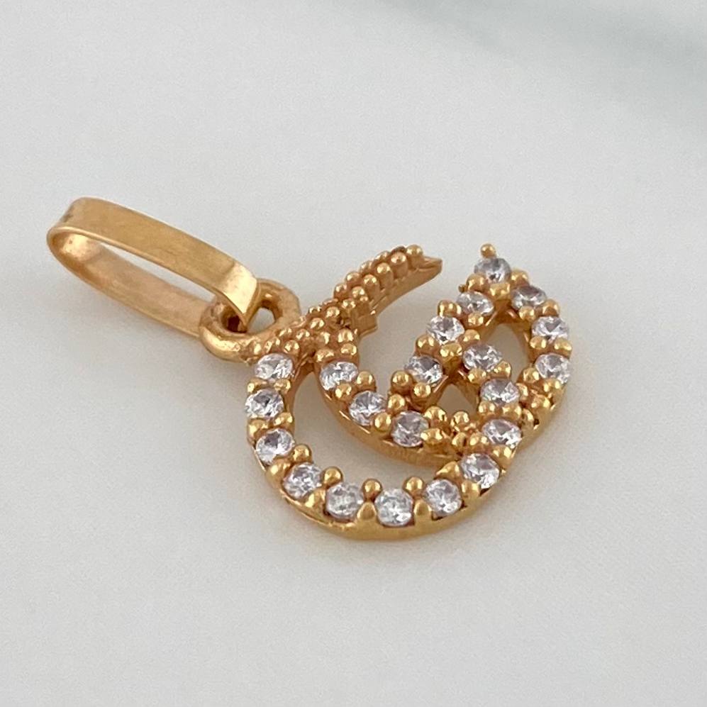Dije Gg 0.5 g / 1.4 cm Oro Rosa 18K