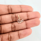 Dije Gg 0.55 g / 1.3 cm Oro Rosa 18K