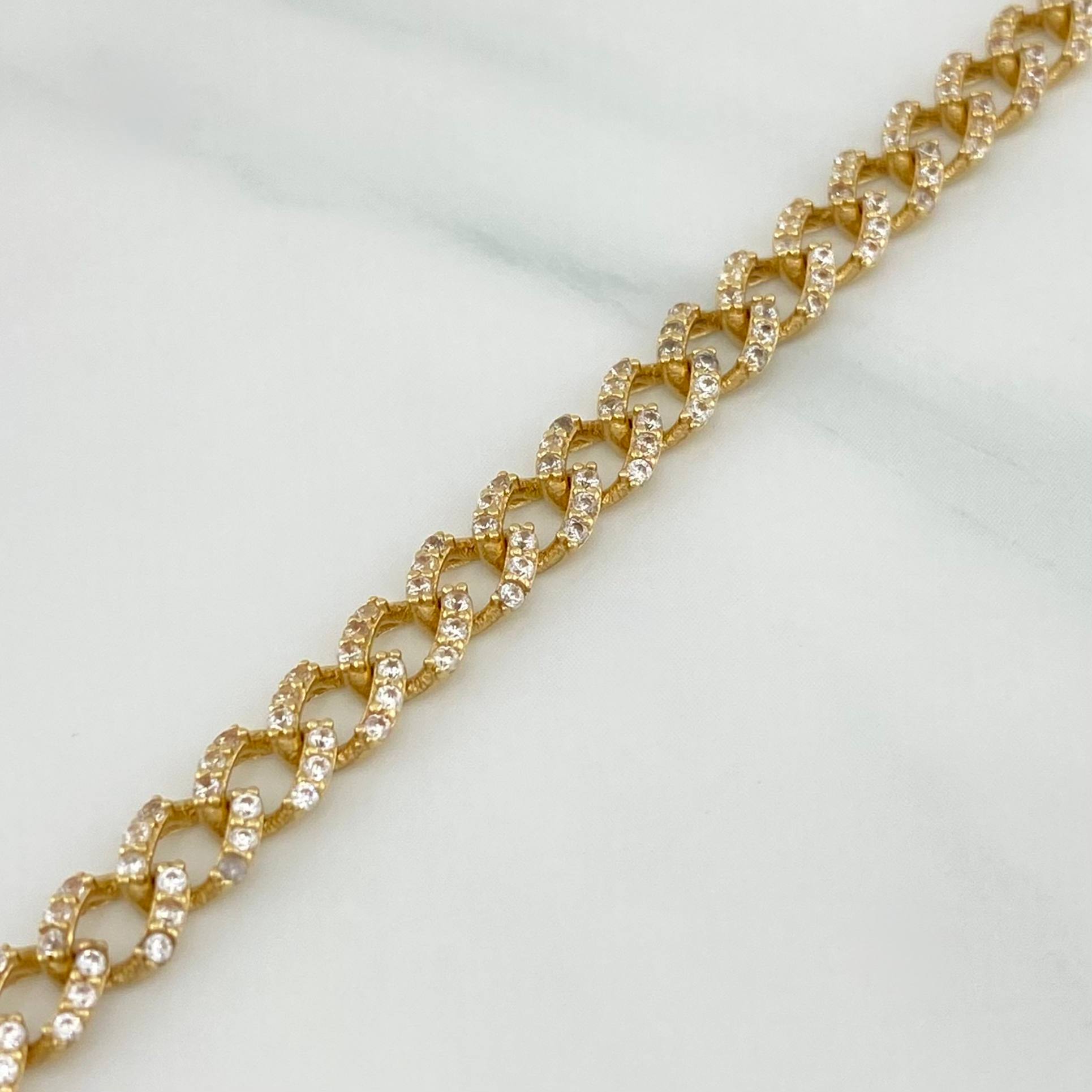 Pulso Cubano 8.35 g / 20 cm / 4.9 mm Oro Amarillo 18K