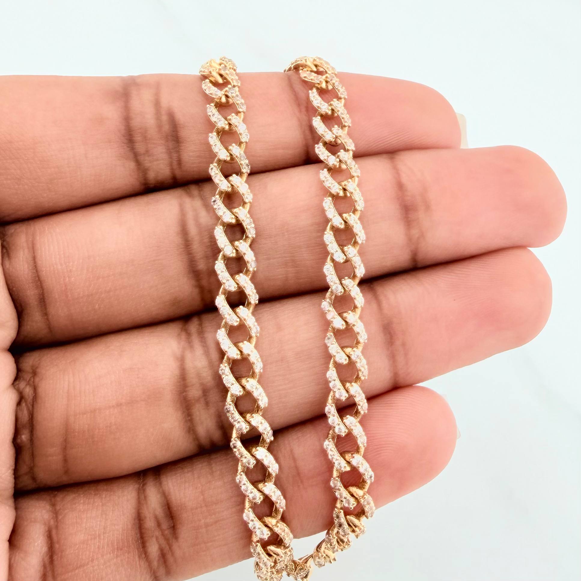 Pulso Cubano 8.35 g / 20 cm / 4.9 mm Oro Amarillo 18K