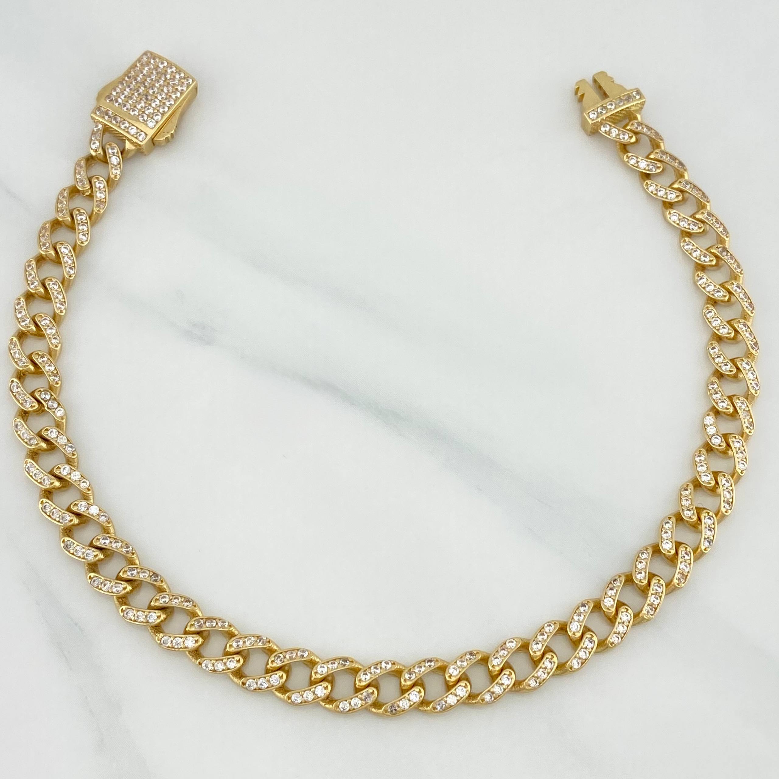 Pulso Cubano 11.25 g / 20 cm / 5.6 mm Oro Amarillo 18K
