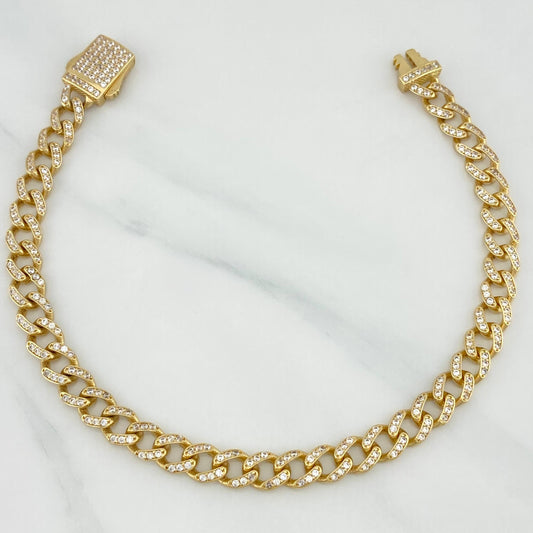 Pulso Cubano 11.25 g / 20 cm / 5.6 mm Oro Amarillo 18K