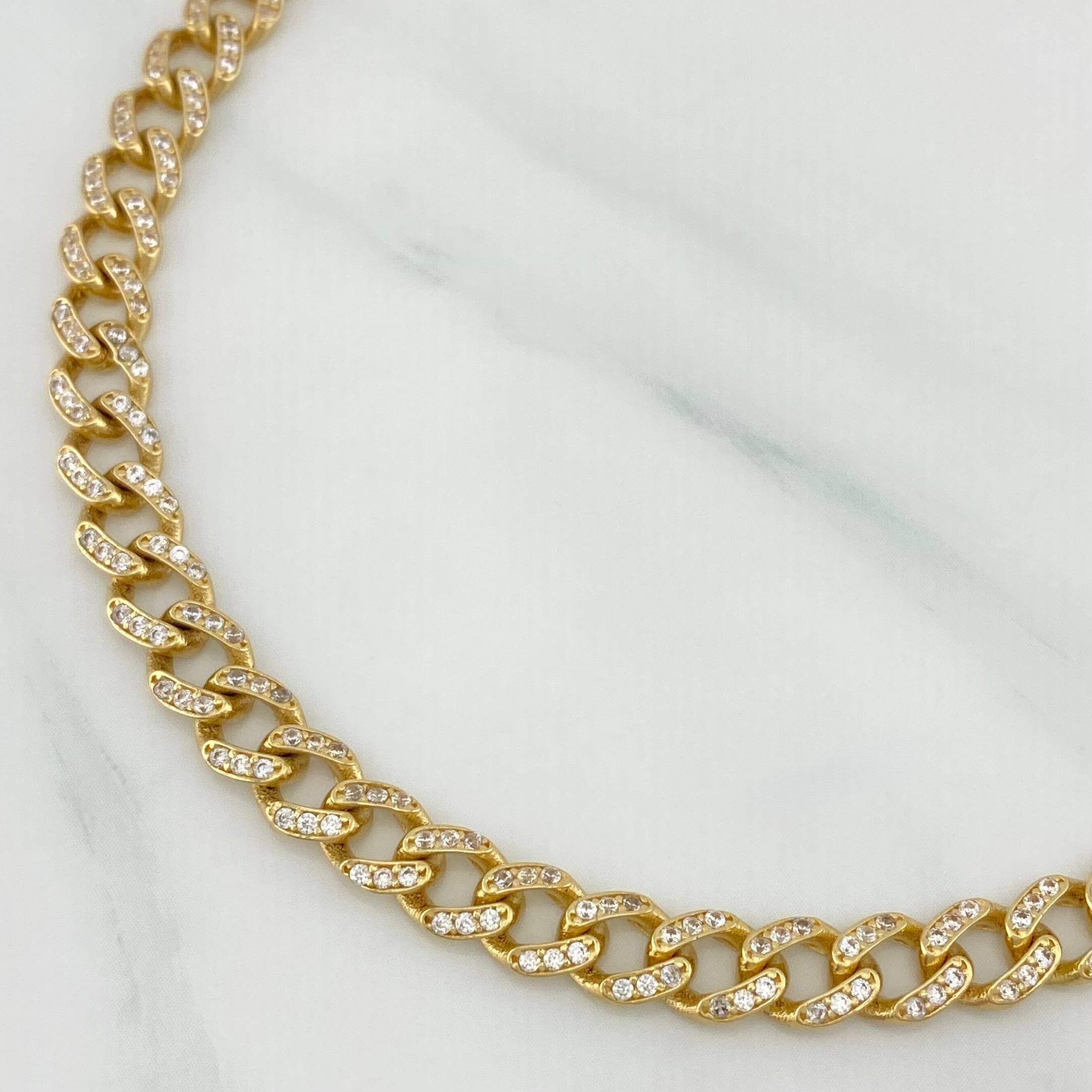 Pulso Cubano 10.95 g / 20 cm / 5.8 mm Oro Amarillo 18K