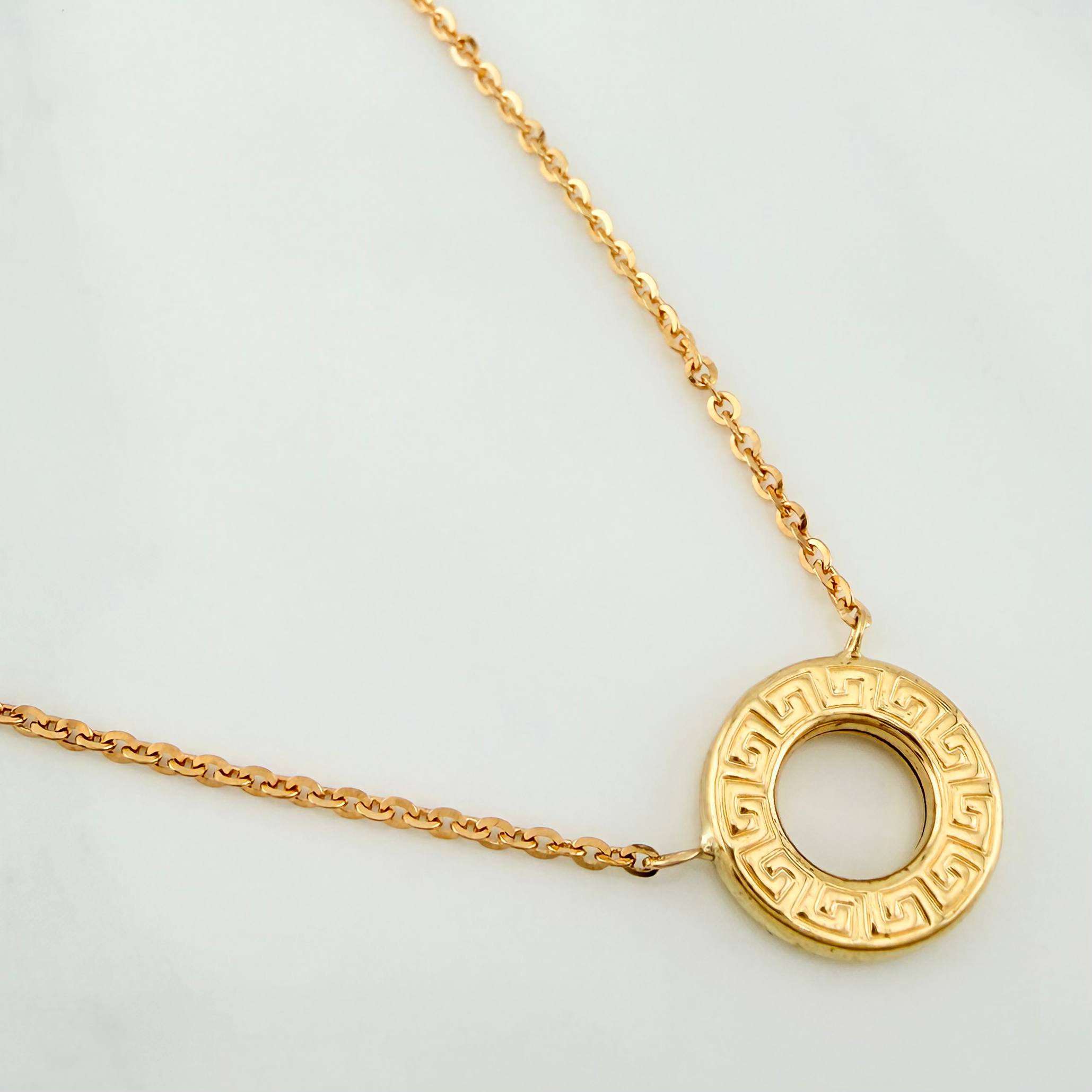 Cadena Tribal Aro Seguido 3.8 g / 46.5 cm / 0.6 mm Oro Amarillo 18K