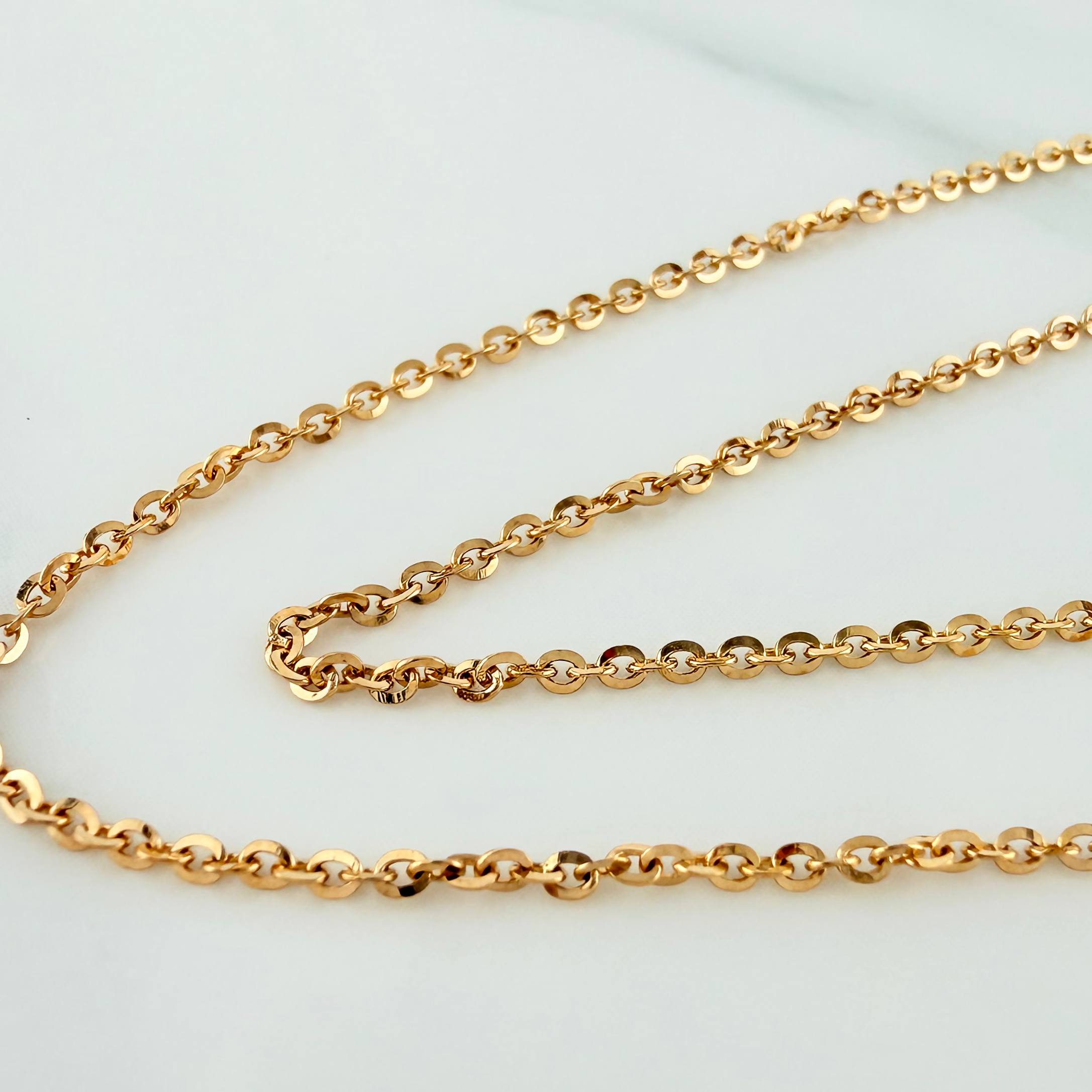 Cadena Tribal Aro Seguido 3.8 g / 46.5 cm / 0.6 mm Oro Amarillo 18K