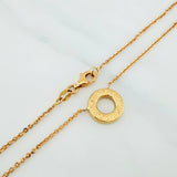 Cadena Tribal Aro Seguido 3.8 g / 46.5 cm / 0.6 mm Oro Amarillo 18K