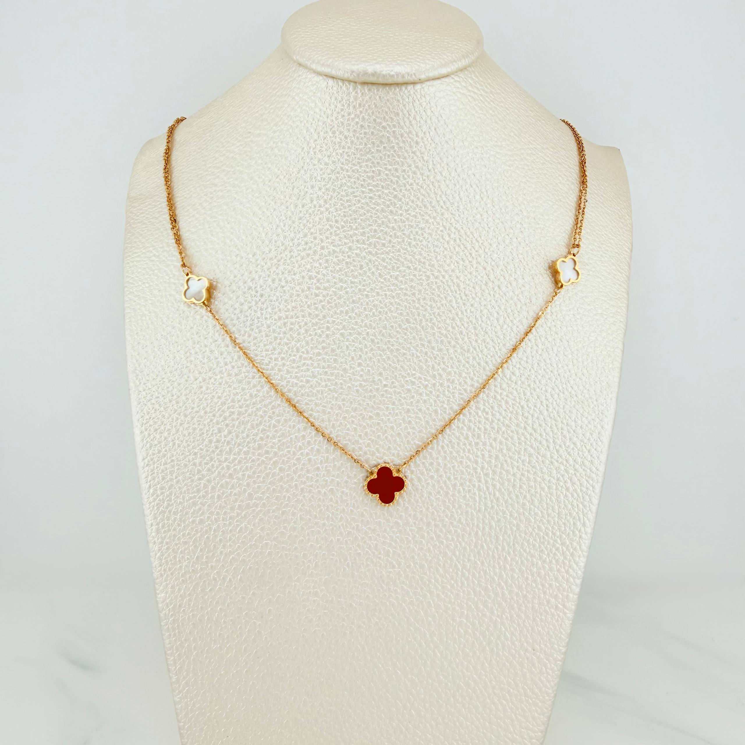 Cadena Trebol Aro Seguido 4.25 g / 45 cm / 0.6 mm Oro Amarillo 18K