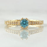 Anillo Solitario Coronado 2.25gr / T7 1/4 / Oro 18K