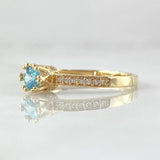 Anillo Solitario Coronado 2.25gr / T7 1/4 / Oro 18K