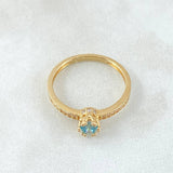 Anillo Solitario Coronado 2.25gr / T7 1/4 / Oro 18K