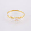 Anillo Solitario 2.85gr / T7 1/2 / Oro Amarillo 18K ©
