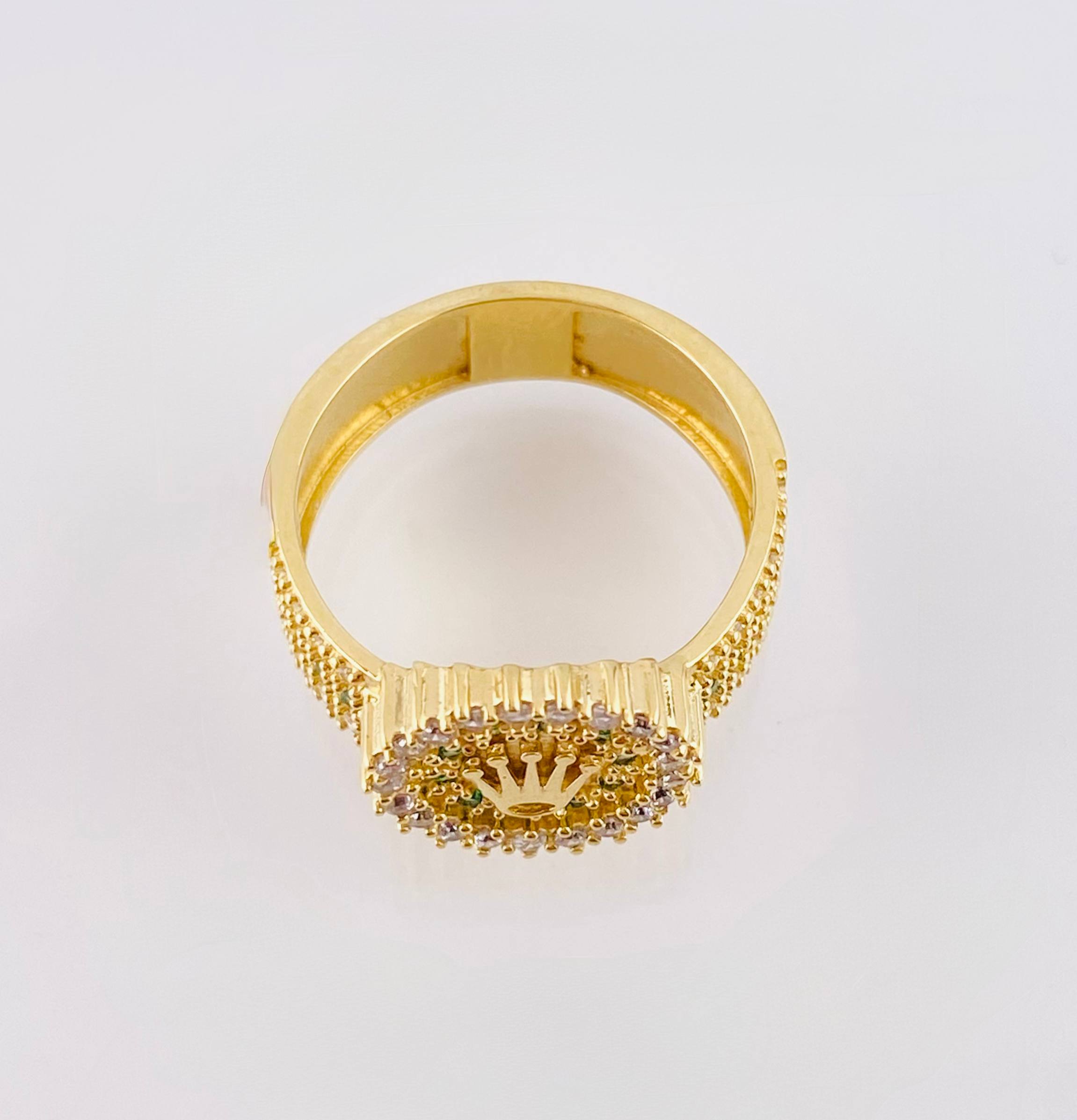 Anillo Corona Rx 5.6gr / T6 3/4 / Oro Amarillo 18K