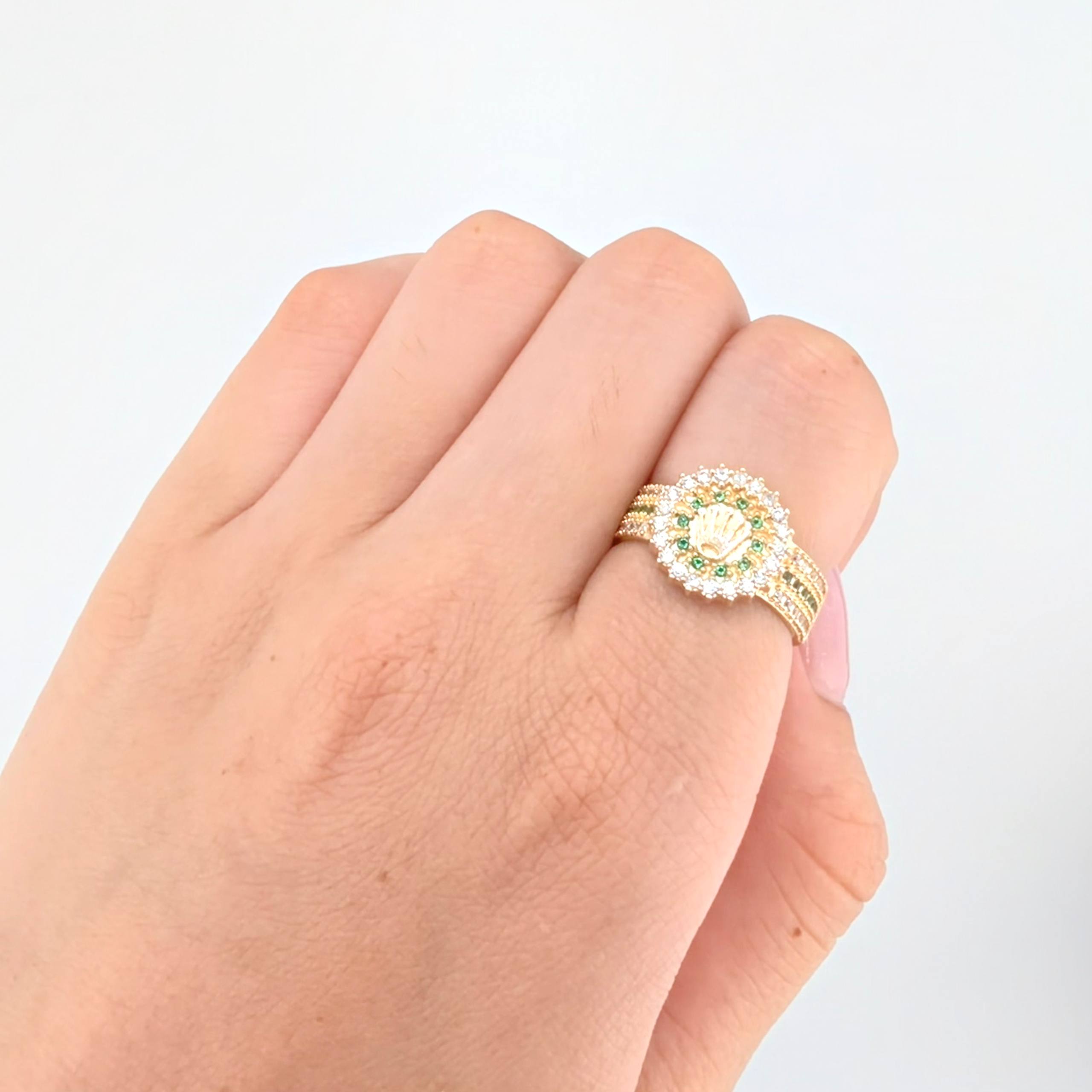 Anillo Corona Rx 5.6gr / T6 3/4 / Oro Amarillo 18K