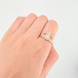 Anillo Corona Milagrosa 3.15gr / T6 3/4 / Tres Oros 18K ©