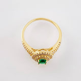 Anillo Halo Cetro Tupido 3.45gr / T7 / Oro Amarillo 18K ©