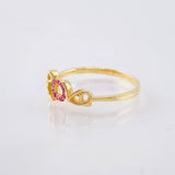 Anillo Love 1.8gr / T7 1/4 / Oro Amarillo 18K