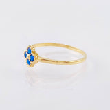Anillo Flor Trebol 1gr / T7 / Oro Amarillo 18K ©