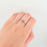Anillo Flor Trebol 1gr / T7 / Oro Amarillo 18K ©