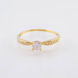 Anillo Solitario 1.4gr / T8 / Oro Amarillo 18K ©