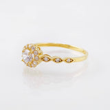 Anillo Halo Ojal 1.75gr / T7 1/4 / Oro Amarillo 18K *