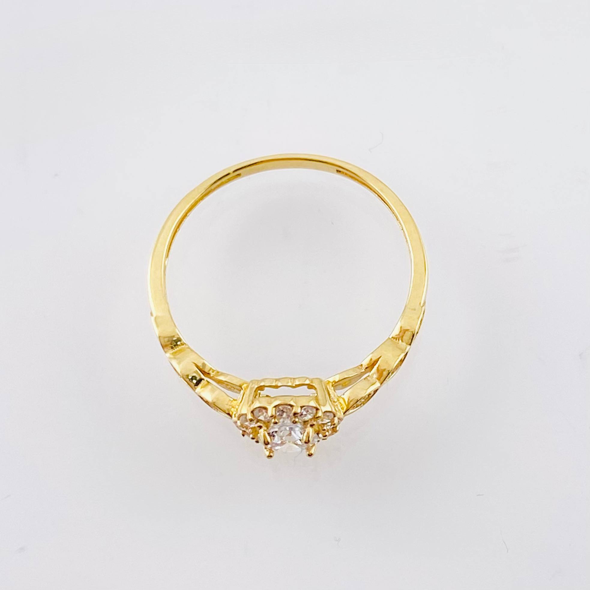 Anillo Halo Ojal 1.75gr / T7 1/4 / Oro Amarillo 18K *