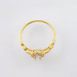 Anillo Halo Ojal 1.65gr / T6 / Oro Amarillo 18K