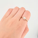 Anillo Halo Ojal 1.75gr / T7 1/4 / Oro Amarillo 18K *
