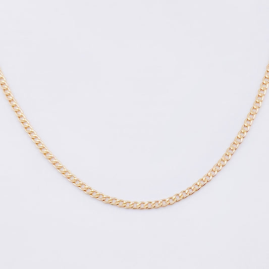 Cadena Cubana 1.65gr / 45cm / 2mm Oro Rosa +1 18K *