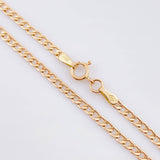Cadena Cubana 1.6gr / 45cm / 2mm Oro Rosa +1 18K *