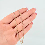 Cadena Cubana 1.65gr / 45cm / 2mm Oro Rosa +1 18K *