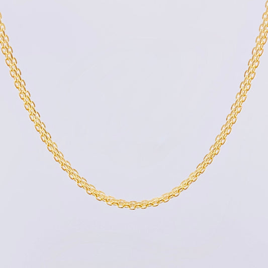 Cadena China 5.85gr / 60cm / 3mm Oro Amarillo +1 18K ©