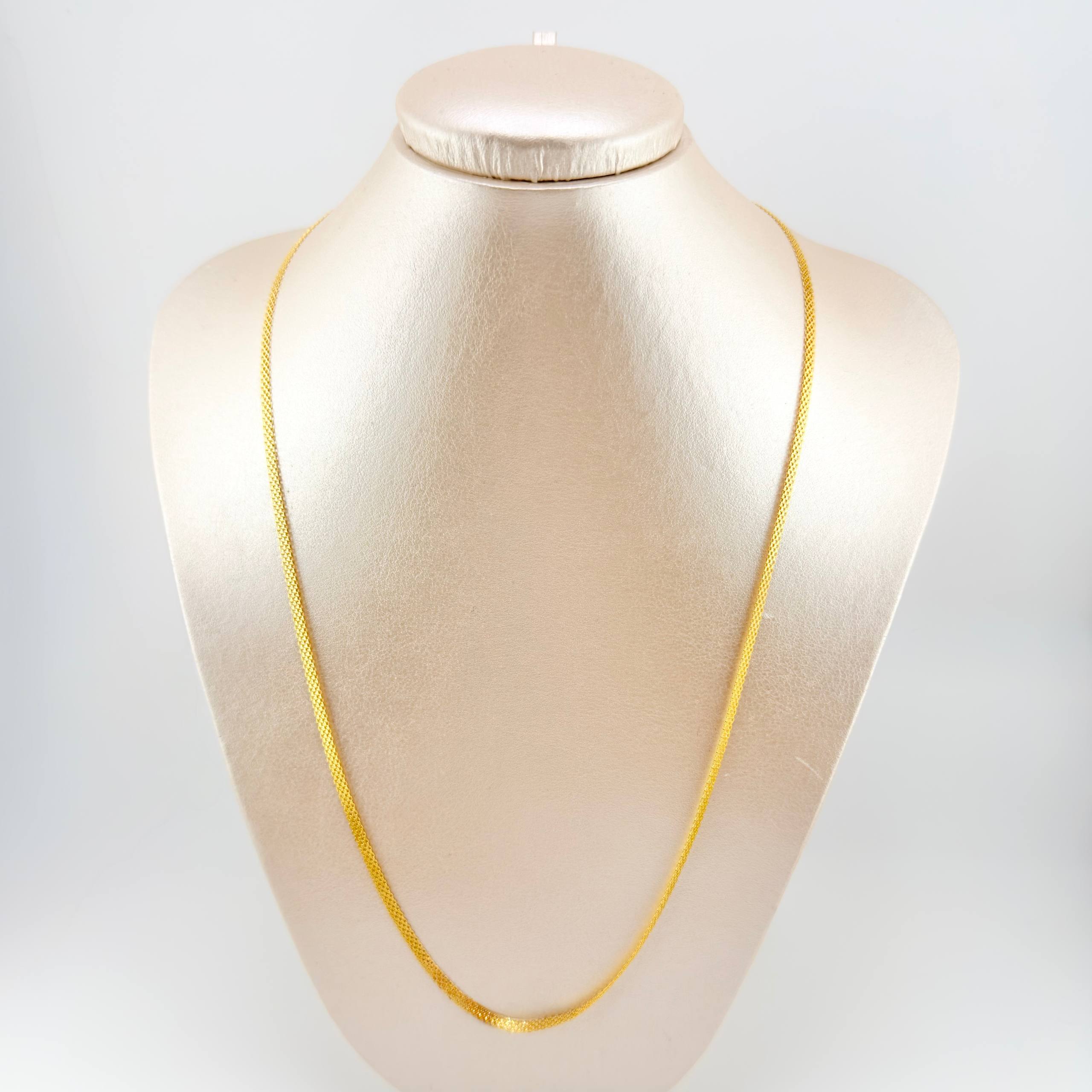 Cadena China 5.7gr / 60cm / 3mm Oro Amarillo +1 18K *