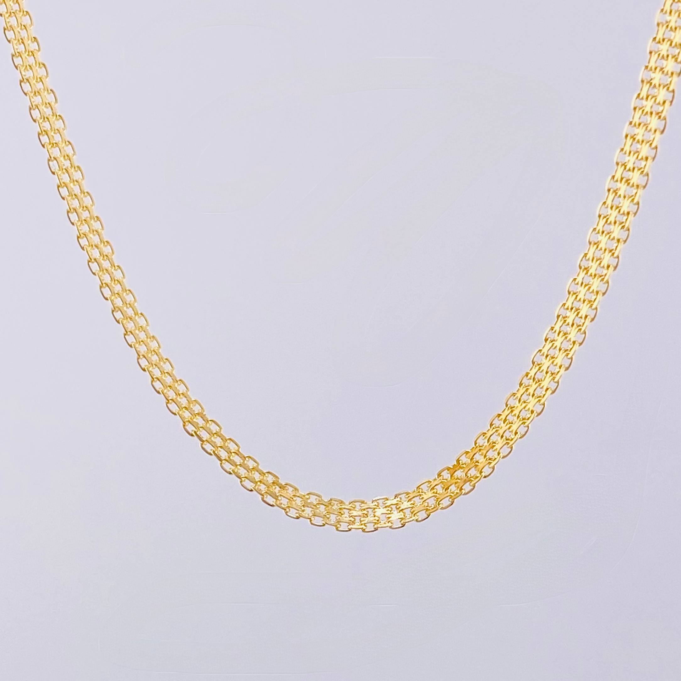Cadena China 8.6gr / 45cm / 3.7mm Oro Amarillo +1 18K ©