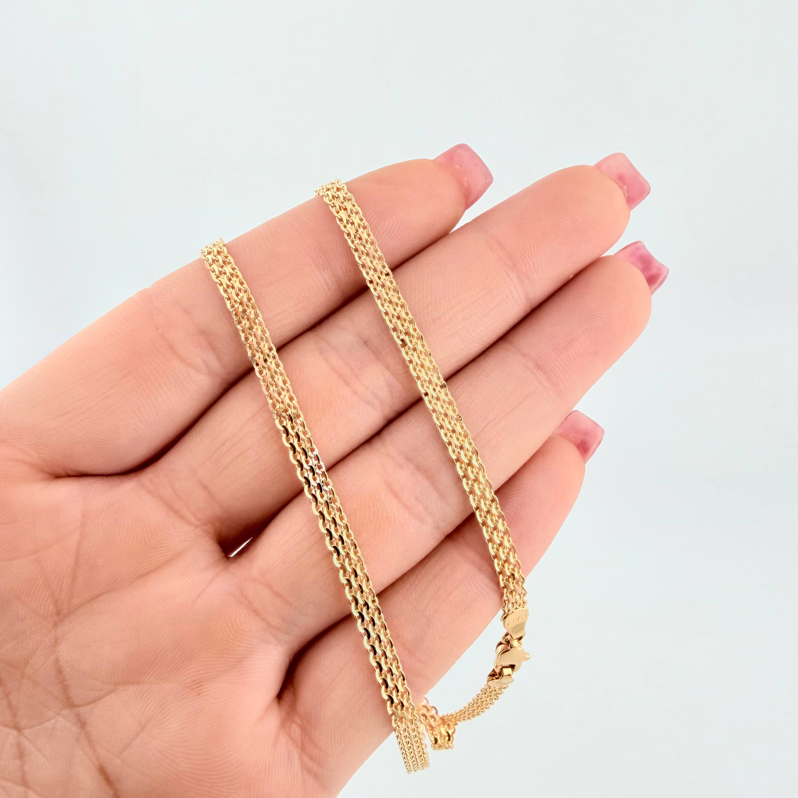 Cadena China 8.6gr / 45cm / 3.7mm Oro Amarillo +1 18K ©
