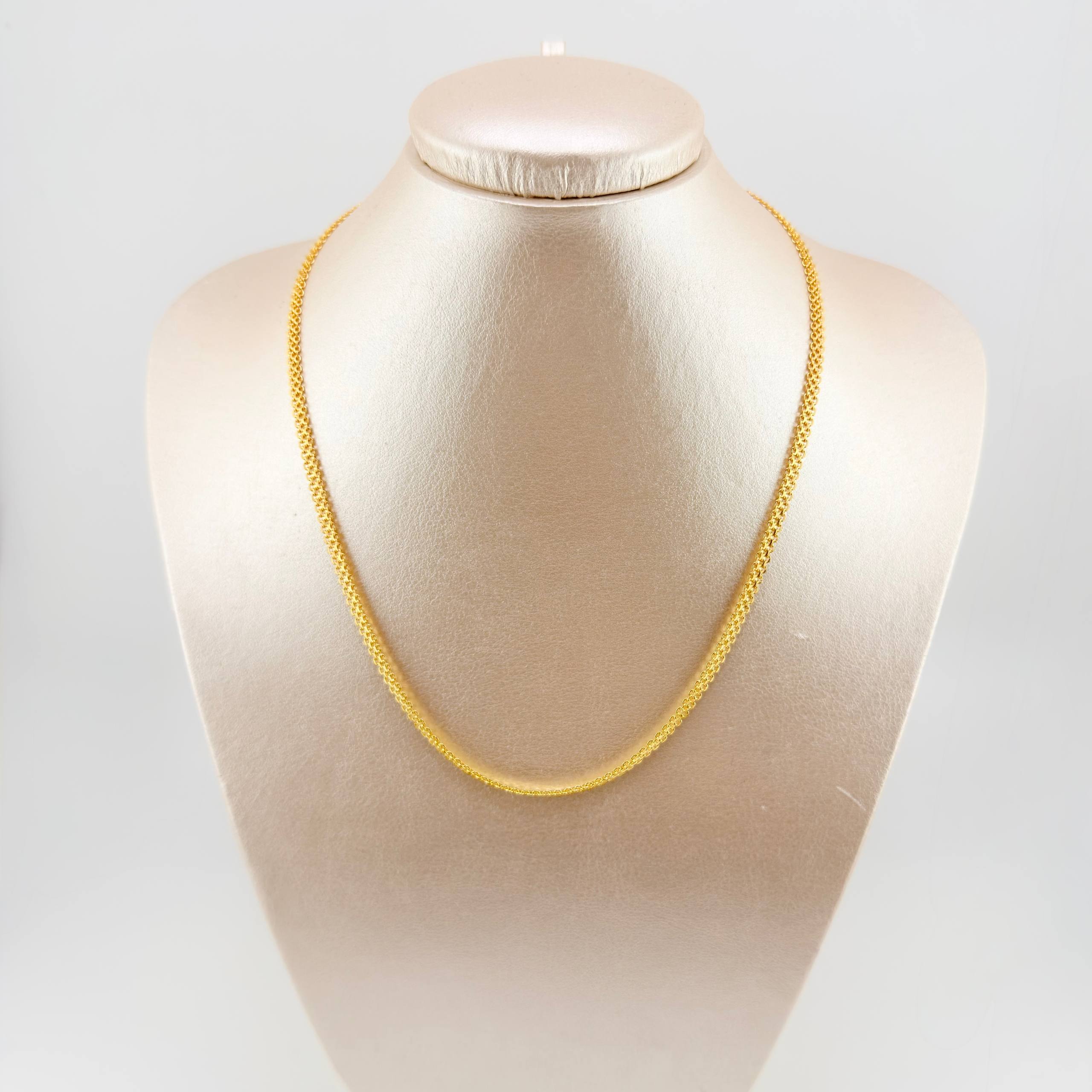 Cadena China 8.6gr / 45cm / 3.7mm Oro Amarillo +1 18K ©