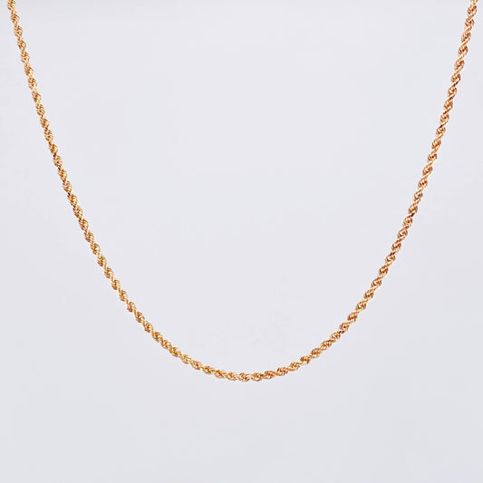 Cadena Lazo 1.5gr / 50cm / 1.3mm Oro Rosa +3 18K *