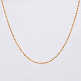 Cadena Lazo 1.5gr / 50cm / 1.3mm Oro Rosa +3 18K