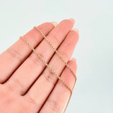 Cadena Lazo 1.5gr / 50cm / 1.3mm Oro Rosa +3 18K *