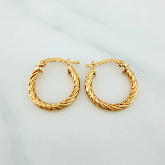 Candongas Niky 2.1 g / 2.2 cm Oro Amarillo 18K