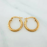 Candongas Niky 2.1 g / 2.2 cm Oro Amarillo 18K
