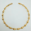 Tobillera Rustica Barril Tornillo 6.25gr / 26cm / 4.6mm Oro Amarillo 18K $