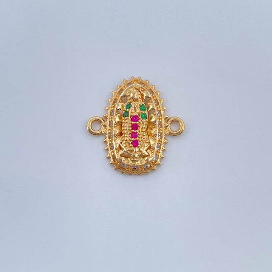 Herraje Virgen De Guadalupe 1.35gr / 1.5cm-Oro Amarillo 18K $