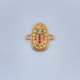 Herraje Virgen De Guadalupe 1.4gr / 1.5cm-Oro Amarillo 18K $