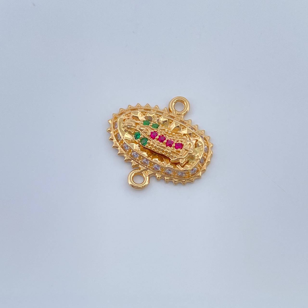Herraje Virgen De Guadalupe 1.4gr / 1.5cm-Oro Amarillo 18K $